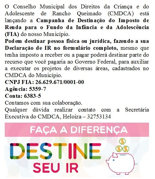 Campanha de Destinação de Imposto de Renda