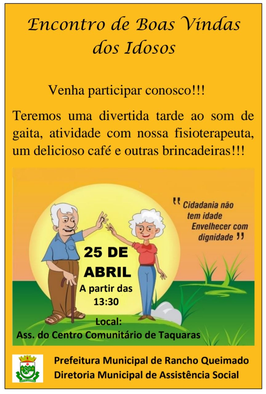 Encontro de Boas Vindas dos Idosos