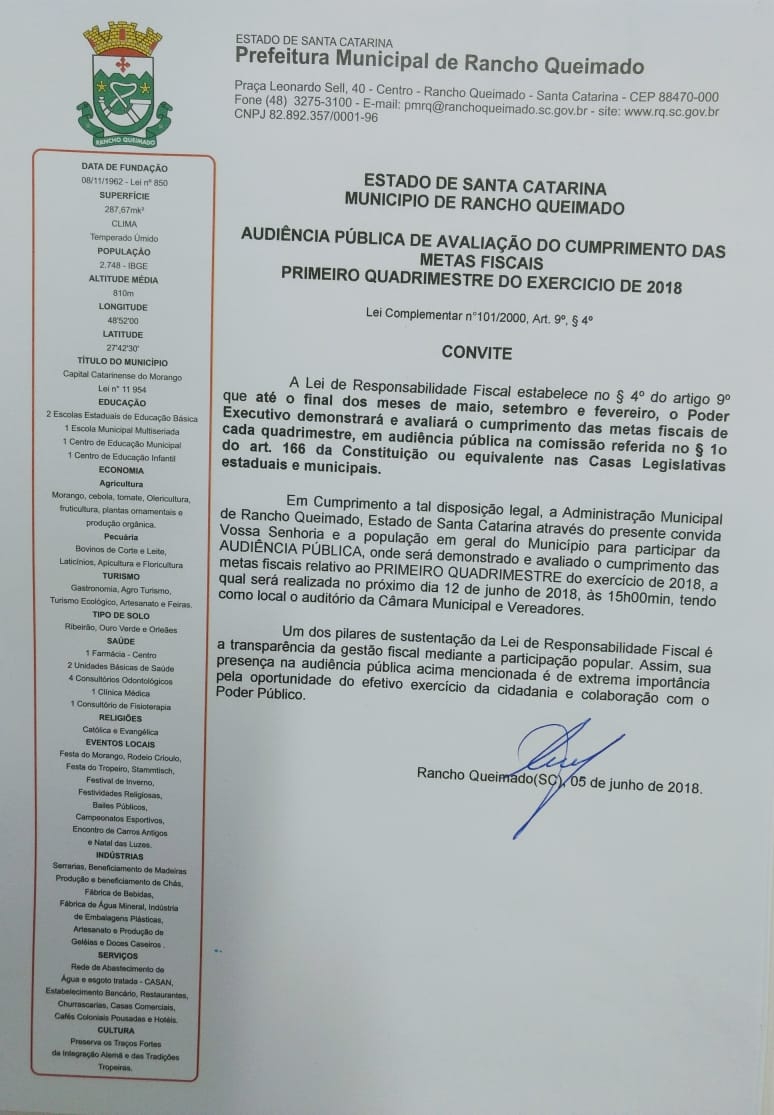 Audiência Pública de Avaliação do Cumprimento das Metas Fiscais
