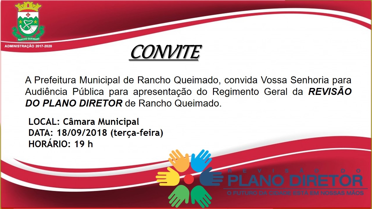 Convite: Revisão do Plano Diretor