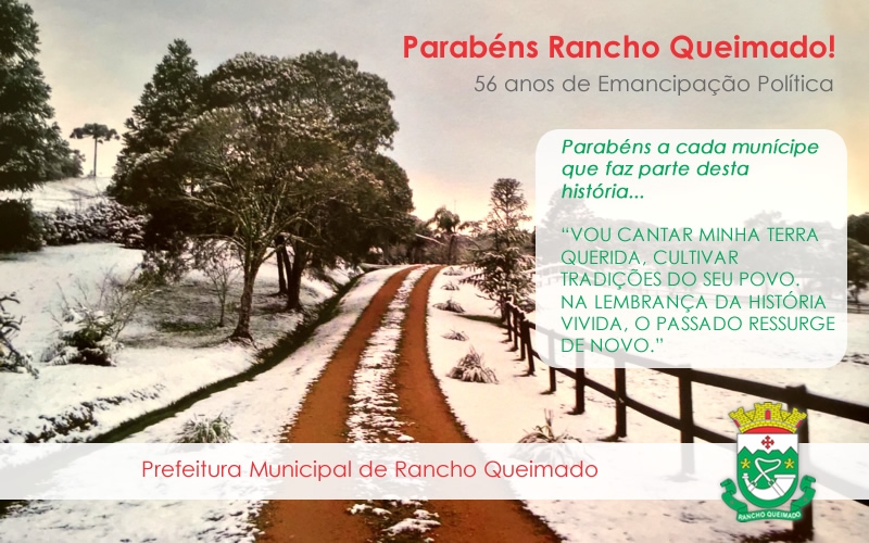 Parabéns Rancho Queimado