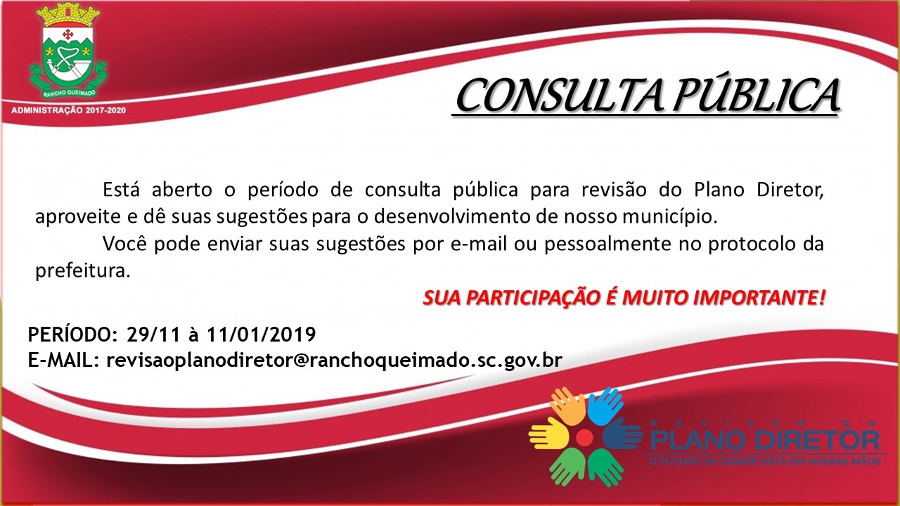 Consulta Pública - Revisão do Plano Diretor