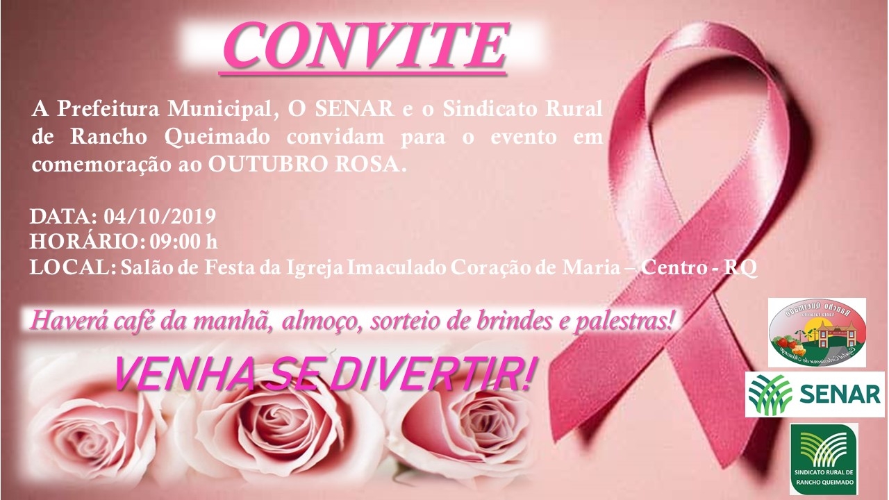Convite: Outubro Rosa