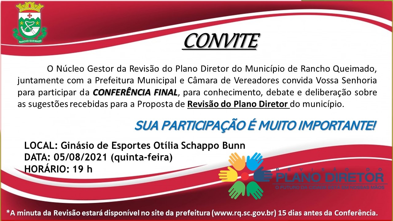 Edital de Convocação: Revisão do Plano Diretor