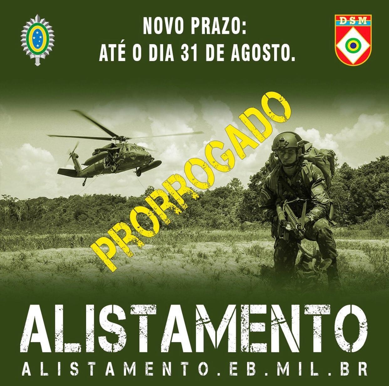 Alistamento Militar Prorrogado