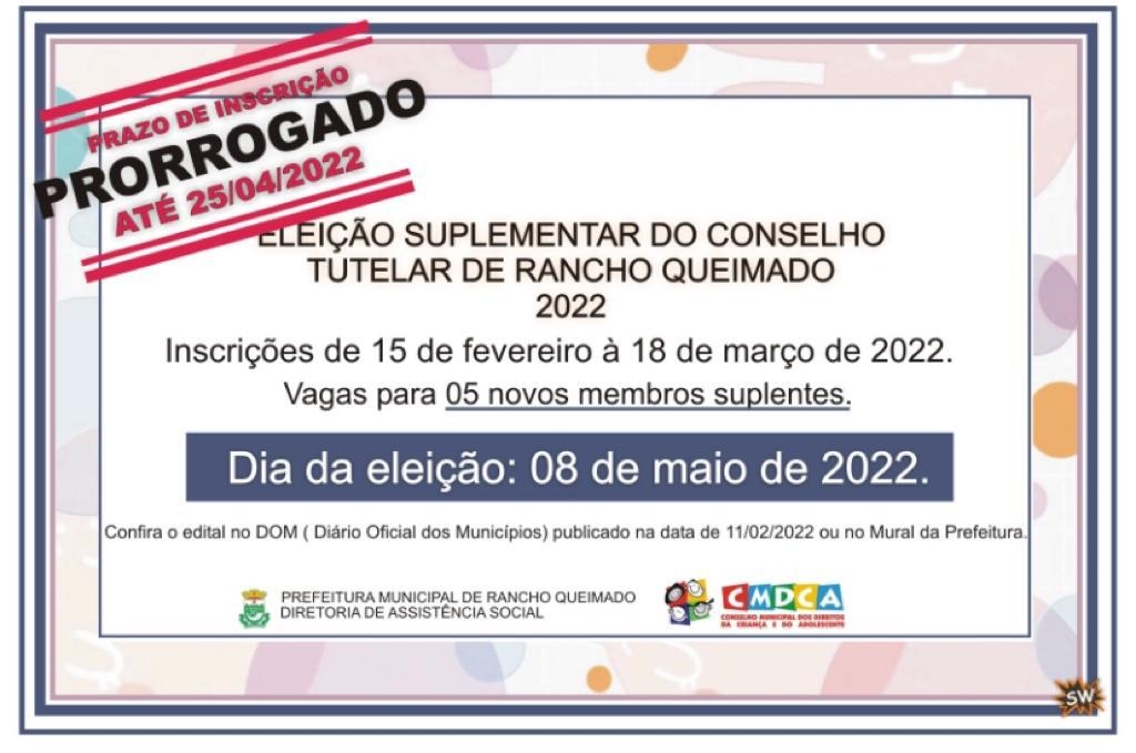 Prorrogado: Eleição Suplementar do Conselho Tutelar