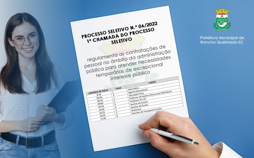 PROCESSO SELETIVO N.º 06/2022