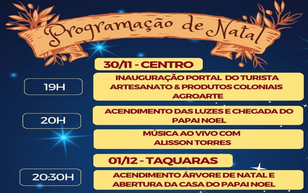 Programação de Natal