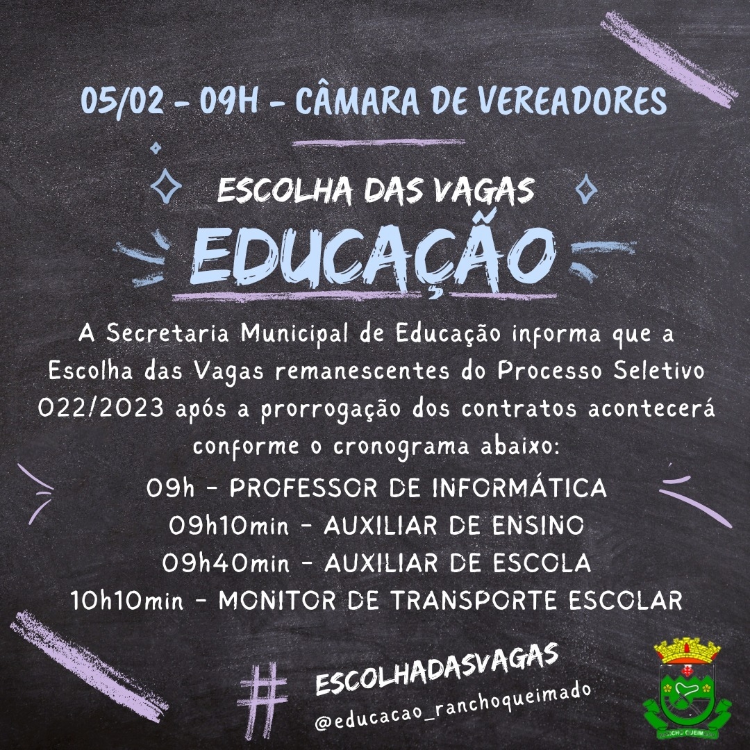 Escolhas da Vagas Educação