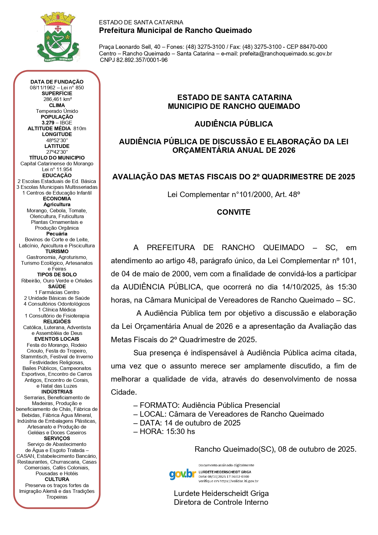 AUD DE DISCUSSÃO E ELABORAÇÃO DA LEI ORÇAMENTÁRIA ANUAL DE 2026